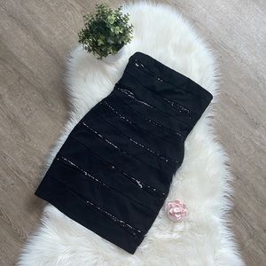 INC International Concepts strapless black dress